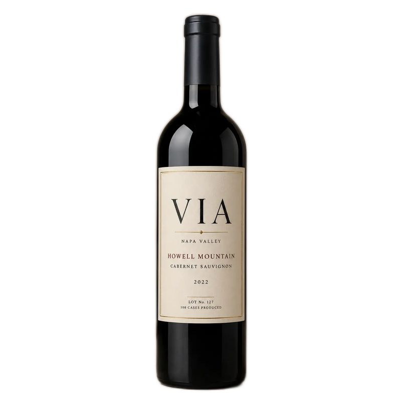 Via Napa 2022 Howell Mountain Cabernet Sauvignon | 94-Point Single Vineyard Napa Valley Cabernet